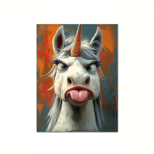 Whimsical Unicorn Framed Canvas Art – Ready to Hang