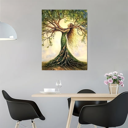 Tree of Life" Framed Canvas Wall Art – Nature-Inspired Decor