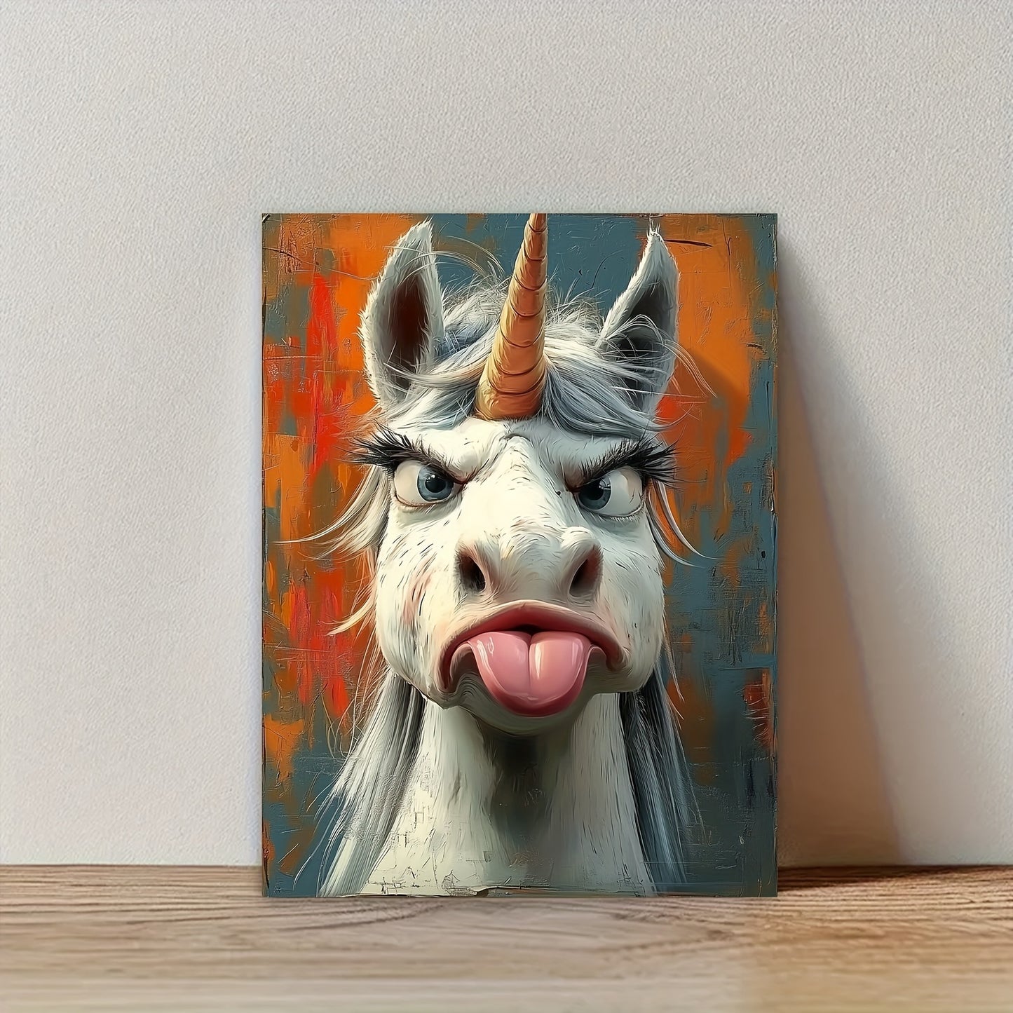 Whimsical Unicorn Framed Canvas Art – Ready to Hang
