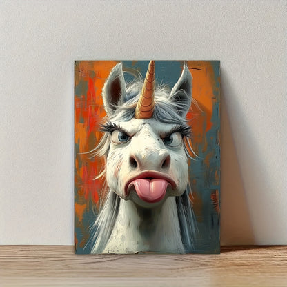 Whimsical Unicorn Framed Canvas Art – Ready to Hang